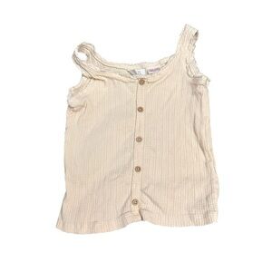 Zara Kids Beige Button-Front Camisole